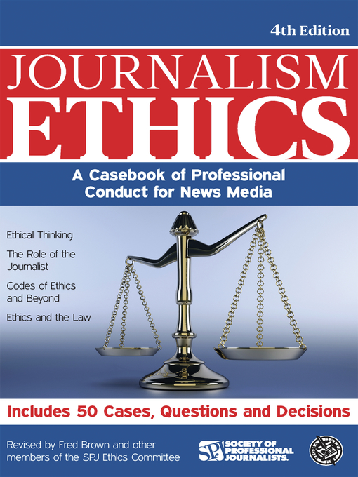 Cover image for Journalism Ethics